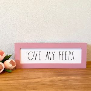 Rae Dunn Easter LOVE MY PEEPS decor sign